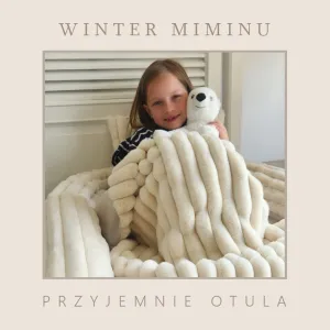 Poduszka dekoracyjna 40x40 na suwak PLUSZ MimiNu WINTER