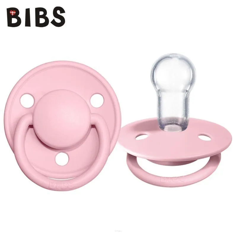 Smoczek uspokajający BIBS De Lux Baby Pink silikonowy