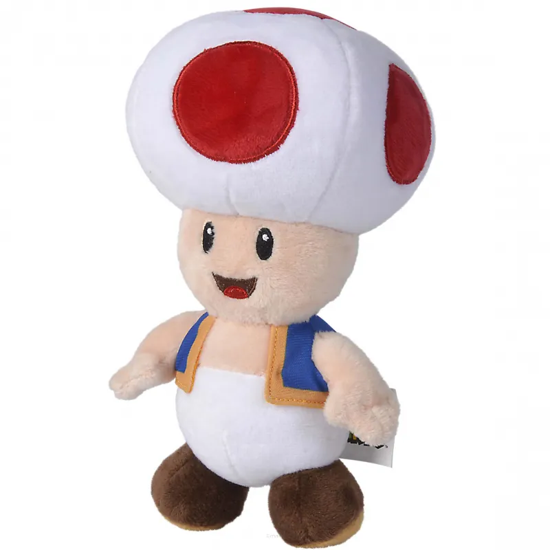 SIMBA Super Mario Grzybek Toad Maskotka Pluszowa 20cm