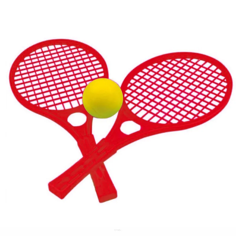 WOOPIE Rakietki Fun Tennis Paletki Dla Dzieci Zestaw Czerwony