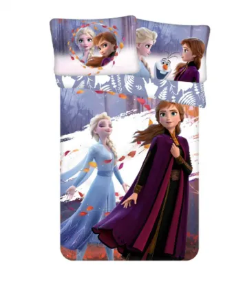 Pościel dla dziecka Jerry Fabrics Frozen Kraina Lodu Anna Elsa 100x135cm