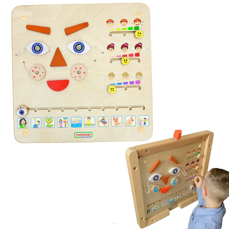 MASTERKIDZ Tablica Edukacyjna Jak Się Czujesz?  Nauka Emocji Montessori