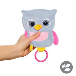 Przytulanka FLAT OWL CELESTE BABYONO szeleścik