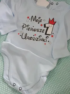 Body niemowlęce dla chłopca Moje pierwsze 1 urodzinki