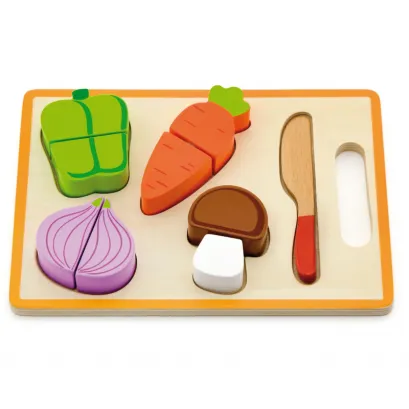 Drewniany Zestaw Deska Nóż Do Krojenia Warzywa Viga Toys