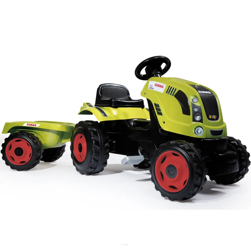 Smoby Traktor Na Pedały Claas z Przyczepką